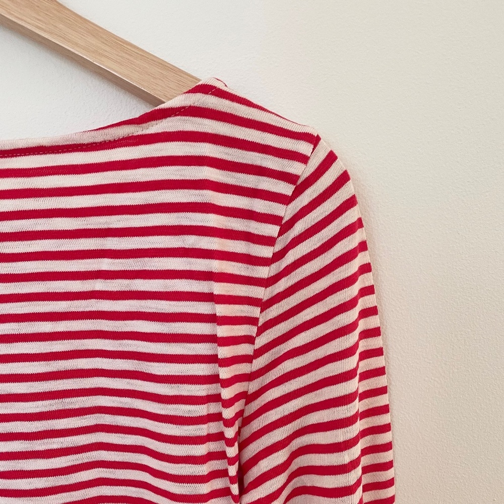 J. CREW Red & White Painter’s Tee